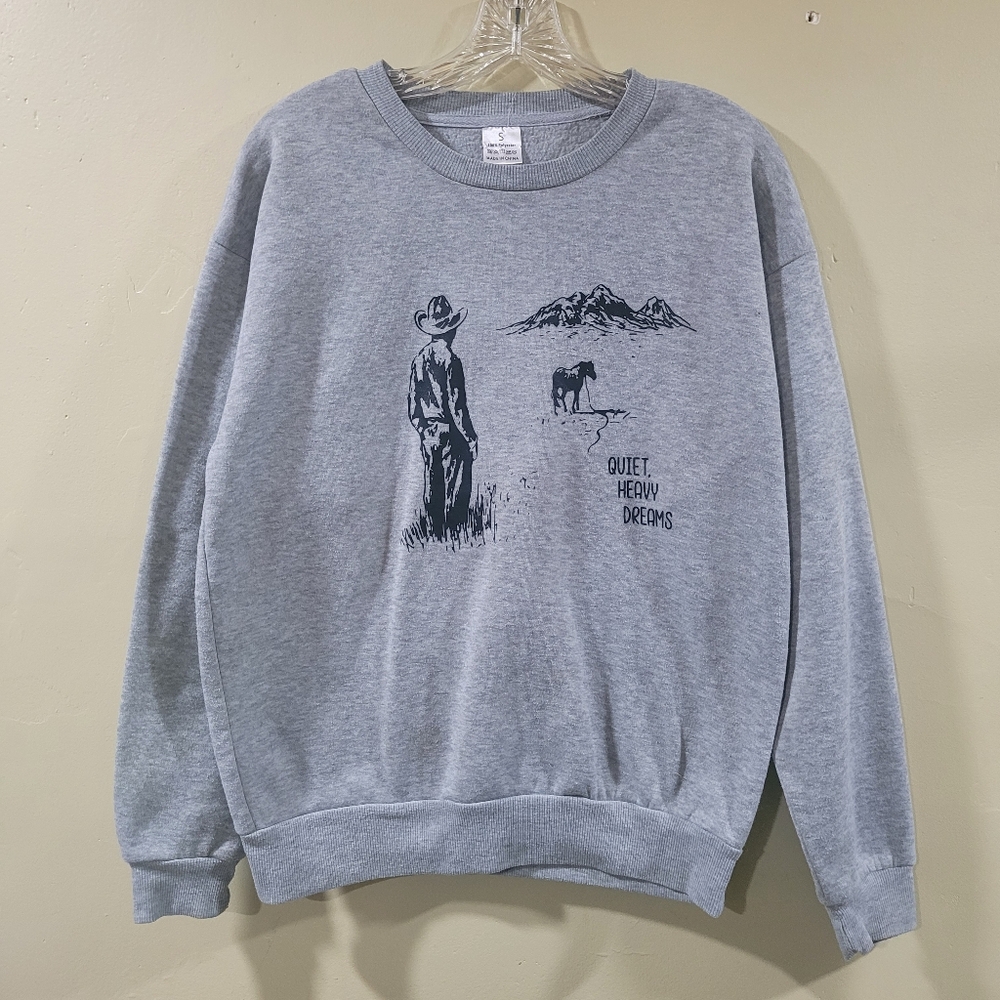Zach Bryan "Quiet Heavy Dreams" crewneck sweatshirt Size Small